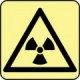 Simboluri imprimate pe panouri sau produse adezive fotoluminescente