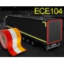 Bandă reflectorizantă pentru camion cu remorcă Clasa C ECE 104 - 5cm x 50m / 5cmx10m