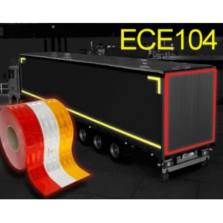 Bandă reflectorizantă pentru camion cu remorcă Clasa C ECE 104 - 5cm x 50m / 5cmx10m