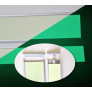 Profil de semnalizare din aluminiu fotoluminescent pentru partea inferioară